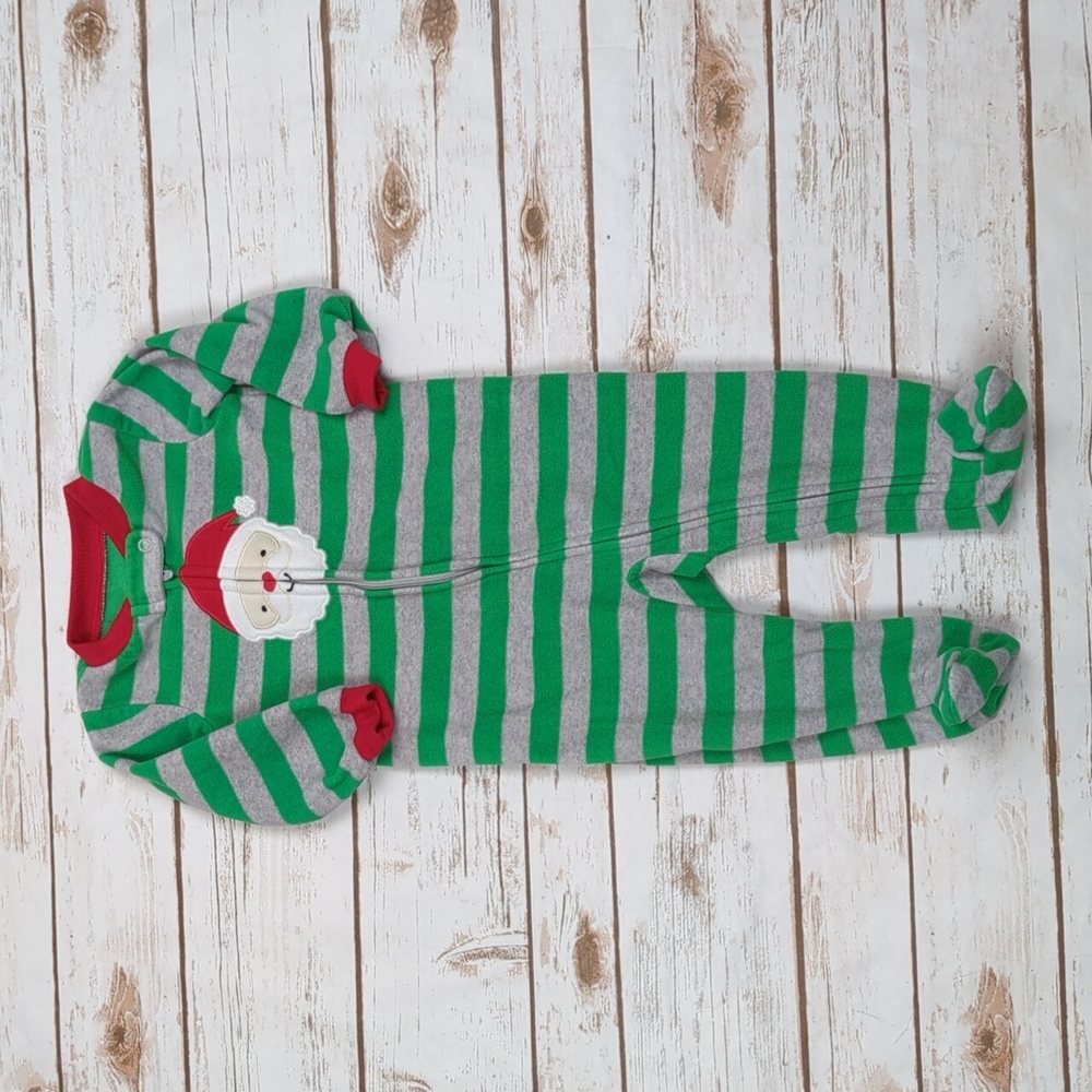 Carter's Child of Mine Santa Fleece Footies 6-9M